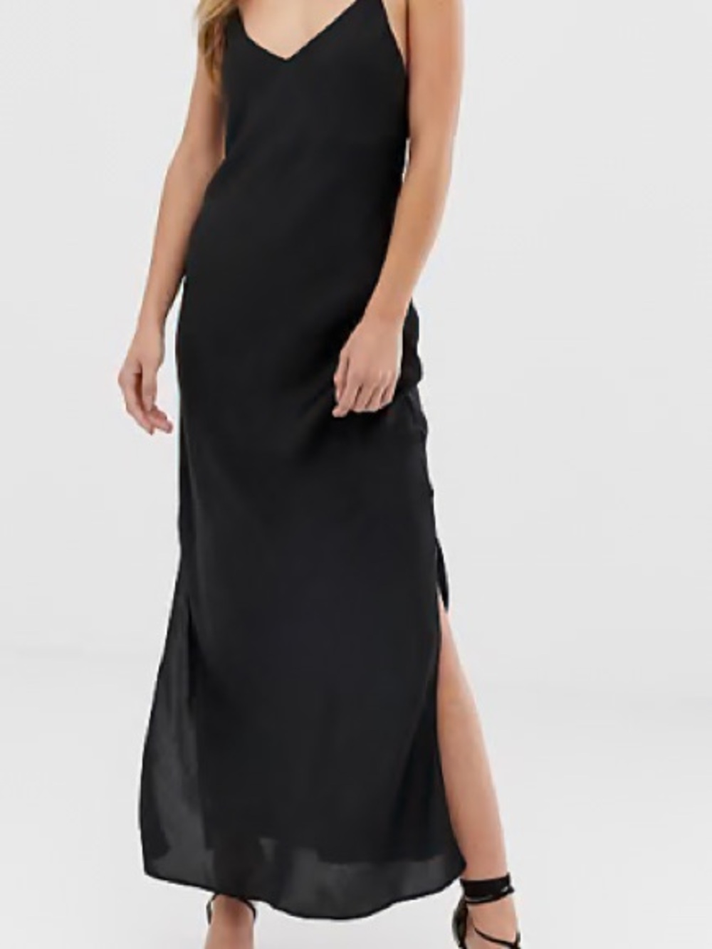 Tie-Back Maxi Slip Dress